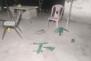 tmc leader's house broken at sason in north 24 parganas