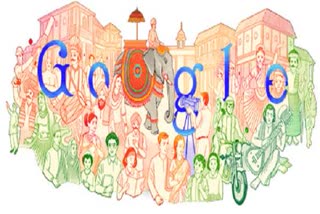 گوگل کے ڈوڈل میں بھارتی ثقافت کی جھلک