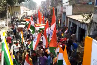 tiranga yatra in patna city