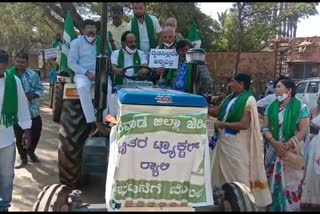 formers Tractor Rally in huballi and darwada news