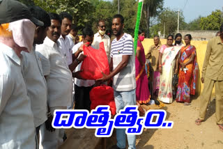 Distribution of essential goods to field assistants