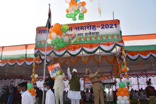 Parliamentary Secretary Indrashah Mandavi hoisted  flag