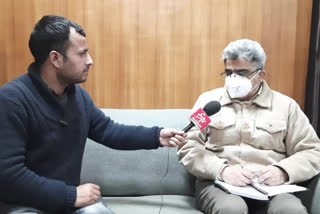 Jammu and Kashmir's Financial Commissioner Atal Dulloo talk with ETV Bharat