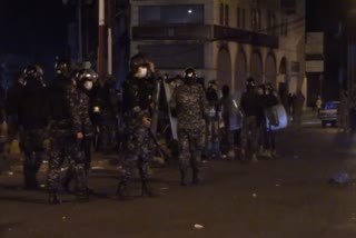 45 injured in anti lockdown protests in lebnon's tripoli