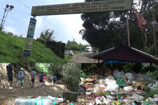 With the increase in the number of tourists visiting the local tourist destinations, waste is accumulating in Idukki  tourists  waste is accumulating in Idukki  waste  Idukki  വിനോദസഞ്ചാരികള്‍ എത്തിയതോടെ ഇടുക്കിയില്‍ മാലിന്യം നിറയുന്നു  ഇടുക്കി  മാലിന്യം  ഇടുക്കിയില്‍ മാലിന്യം നിറയുന്നു