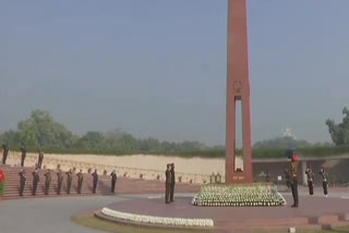 Bangladesh Armed Forces contingent pays tribute at National War Memorial