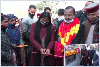 MP Indu Goswami inaugurates Arogya Park in Bindravan Panchayat of Palampur