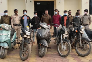 five bike thieves arrested