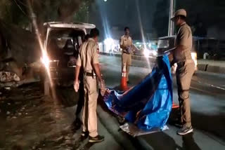 road accident at Alwal in secendrabad
