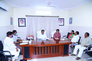 Minister Errabelli Dayakar conducted a review on development works in hanamkonda