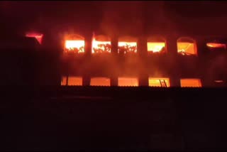 A fire breaks out in a godown in MIDC area of Bhiwandi