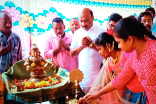 Funeral service in front of Ayyappa Temple