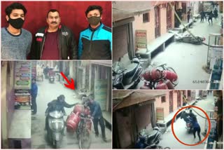 Two young men showed courage to caught mobile snatchers in Usmanpur of North East Delhi