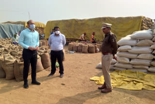 Collector inspected paddy purchase centers