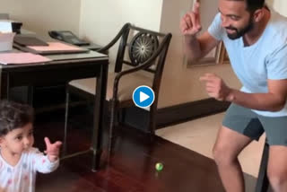 India vs England: Ajinkya Rahane Spends Day One Of Quarantine In Chennai Playing With Daughter