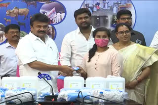 minister-talasani-srinivas-yadav-distributed-masks-and-sanitizers-today-in-hyderab