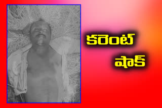 farmer dead with electric shock in  Suryapet district