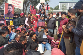 UJP workers protest in Rishikesh 36 people arrested