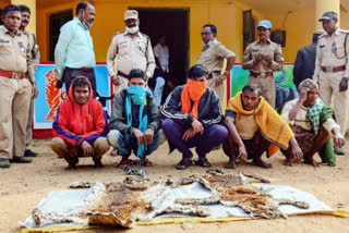 five inter state smugglers arrested with 2 leopard skins