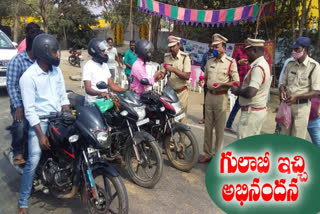 Road Safety Weekly festivities at soan in nirmal district