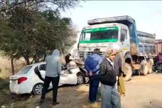 Road Accident mother son injured