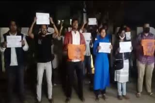 ABVP protests demanding justice for jharaphula