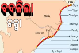 COASTAL HIGHWAY MAP OF ODISHA CHANGED