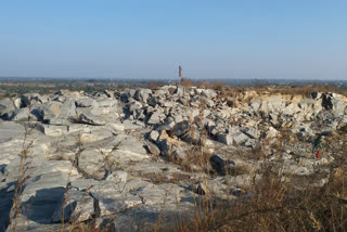 Start of stone mining adjacent to cultivation land in Devanhalli