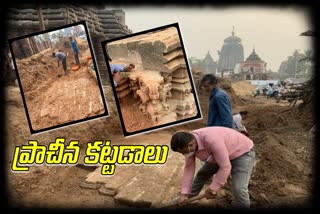 Ancient temple unearth in Bhubaneswar while digging in Odisha