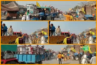 farmers return at Singhu border delhi