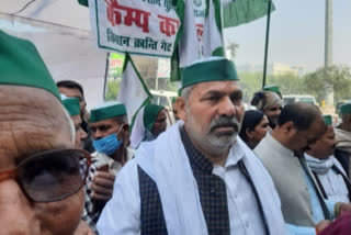 ghazipur border in now the center of farmers protest