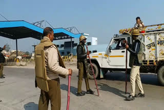 palwal police removed farmers protest