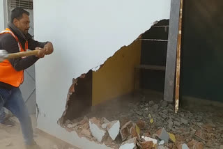 illegal house of accused demolished