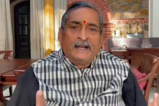 BJP leader RK Sinha speaking to ETV Bharat