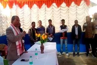 Land Holding Certificate Distribution By MLA Bhuban Pegu At Jonai