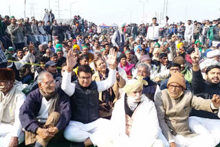 farmers protest Ghazipur border  Delhi Congress Chaudhary Anil Kumar  Chaudhary Anil Kumar Ghazipur border  Chaudhary Anil Kumar supports farmers