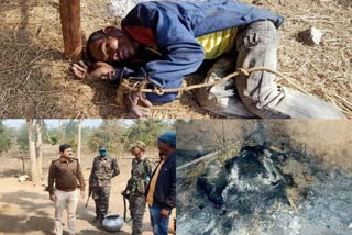 son killed mother and burnt dead body in chaibasa