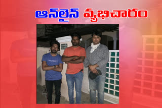 prostitution through Online at malkajgiri and Three arrested