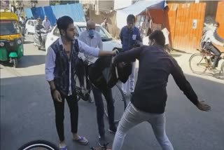 Stealing youth beaten publicly