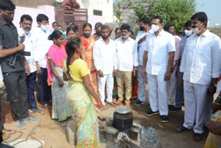 basthi sleep by lb nagar mla sudheer reddy is in nagole division in pathullaguda