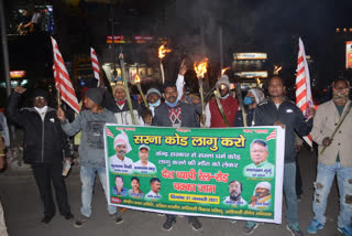 protest-of-tribal-for-sarna-code-in-ranchi