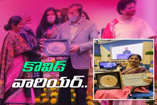 సీఐడీ డీఐజీ సుమతికి కొవిడ్‌ వారియర్‌ అవార్డు