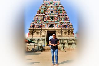 T Natarajan Visit To Temple