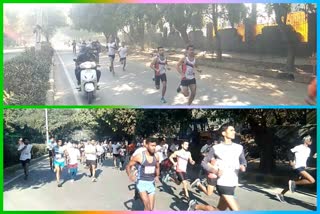 5 km marathon race organized in Dwarka