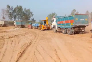 Raid against illegal mining in Roorkee