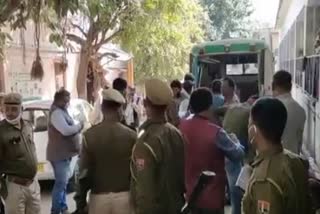 ruckus over land dispute in bharatpur