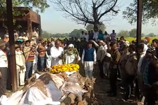 funeral of jawan sanjay yadav