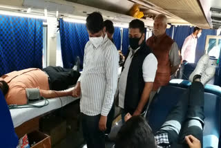 रक्तदान शिविर का आयोजन, blood donation camp organised in jaipur