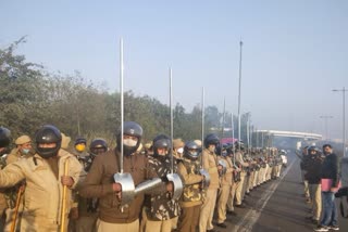 Delhi Police made steel shield