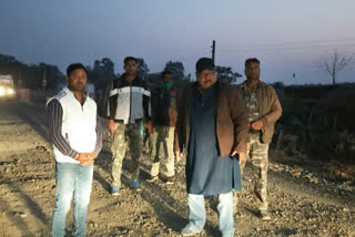 MLA inspected of road repair work in giridih